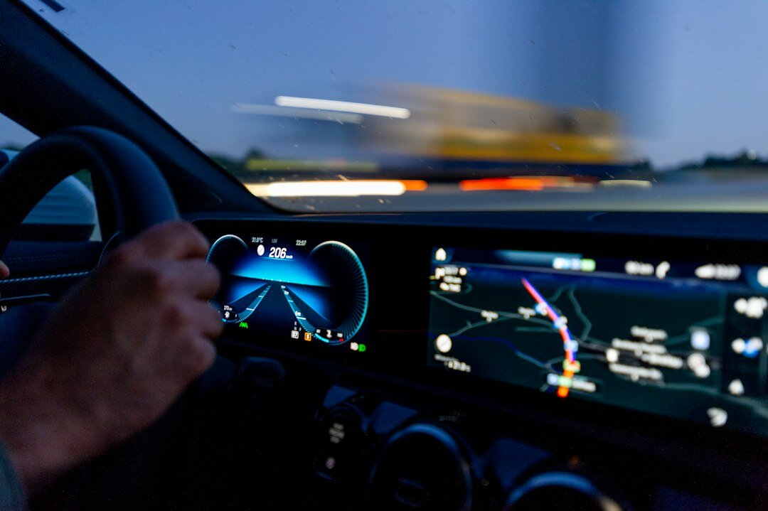 car dashboard screen