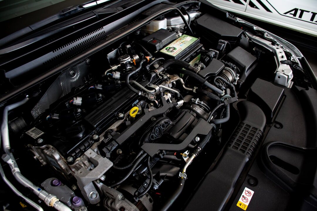 car engine close up